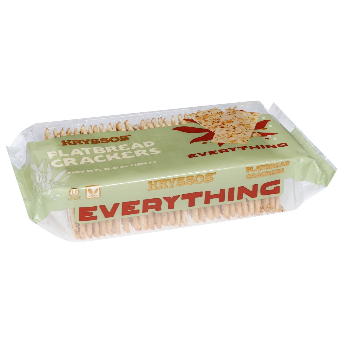 slide 8 of 13, Kryssos Everything Flatbread Crackers 6.5 oz, 6.5 oz