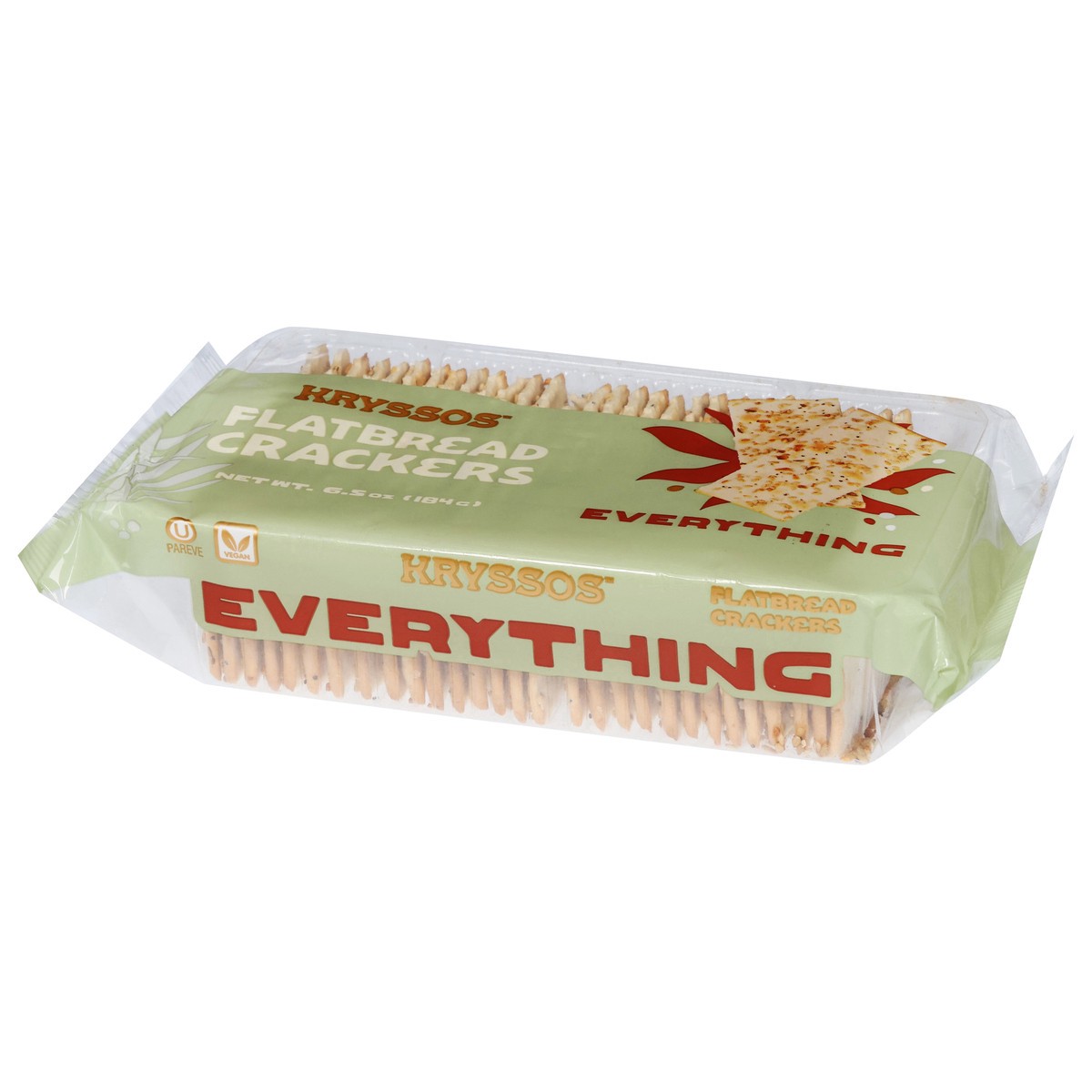 slide 7 of 13, Kryssos Everything Flatbread Crackers 6.5 oz, 6.5 oz