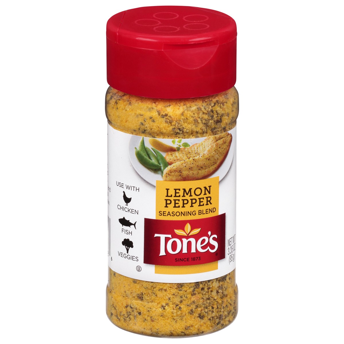 slide 2 of 9, Tone's Lemon Pepper Seasoning Blend, 3.35 oz, 3.35 oz