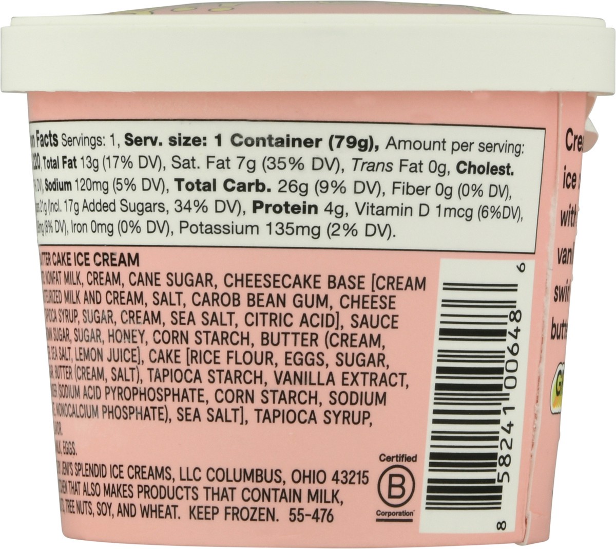 slide 9 of 9, Jeni's Gooey Butter Cake Ice Cream 3.6 oz, 3.60 oz