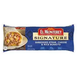 El Monterey Signature Shredded Steak & Three Cheese Burrito - 5 Oz