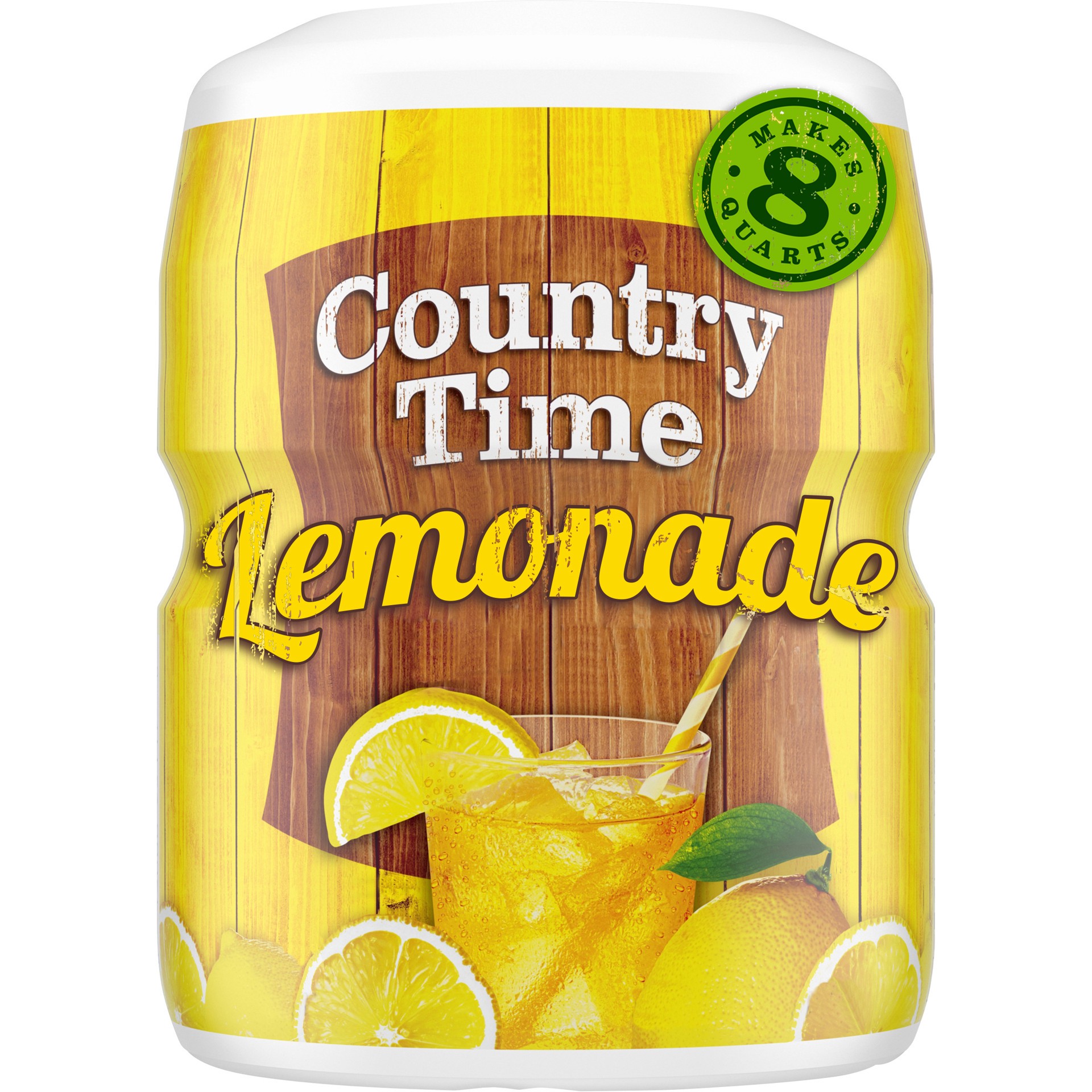 slide 1 of 9, Country Time Lemonade Naturally Flavored Powdered Drink Mix, 19 oz. Canister, 19 oz