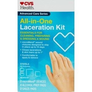 slide 1 of 1, Cvs Health Advanced Care Series All-In-One Laceration Kit, 6 ct