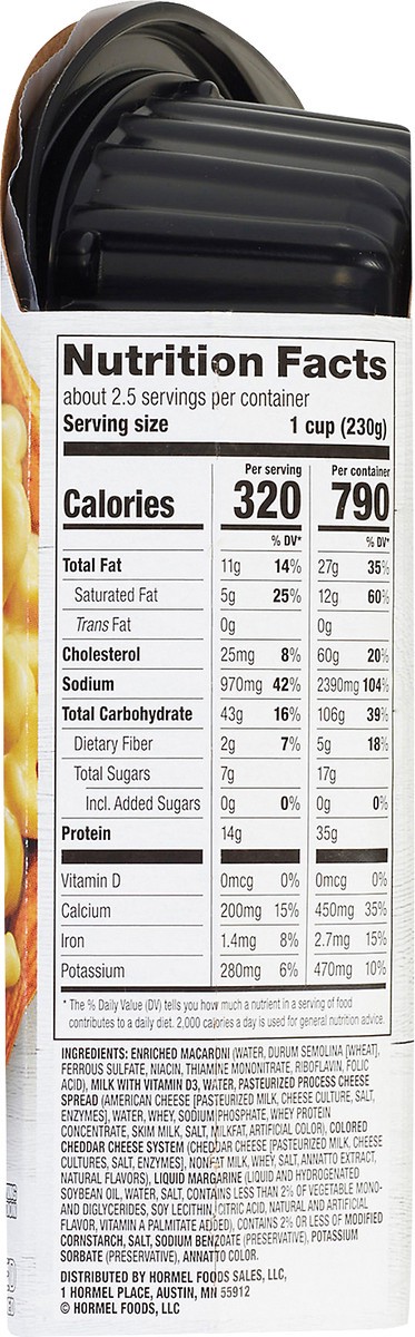 slide 6 of 9, HORMEL Macaroni and Cheese Pasta, 20 oz