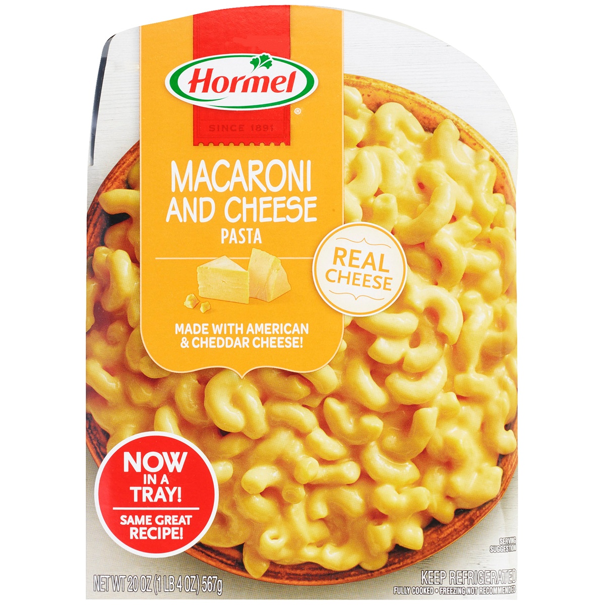 slide 1 of 1, Hormel Macaroni and Cheese Pasta 20 oz. Tray, 20 oz