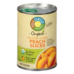 Full Circle Market Organic Yellow Cling Peach Slices 425 g