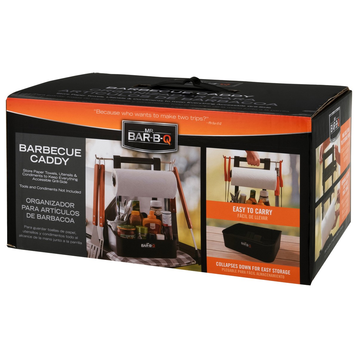 slide 2 of 11, Mr. Bar-B-Q Collapsible Barbecue Serving Caddy, 1 ct