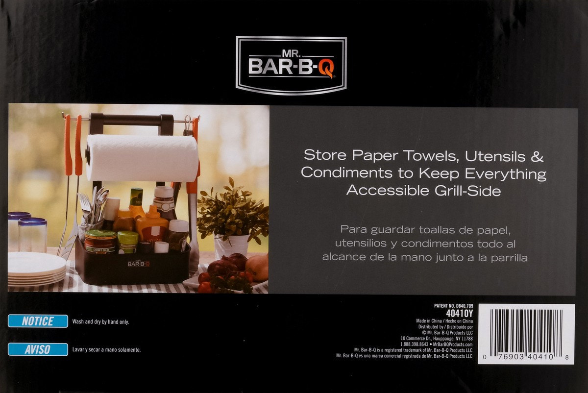 slide 3 of 11, Mr. Bar-B-Q Collapsible Barbecue Serving Caddy, 1 ct