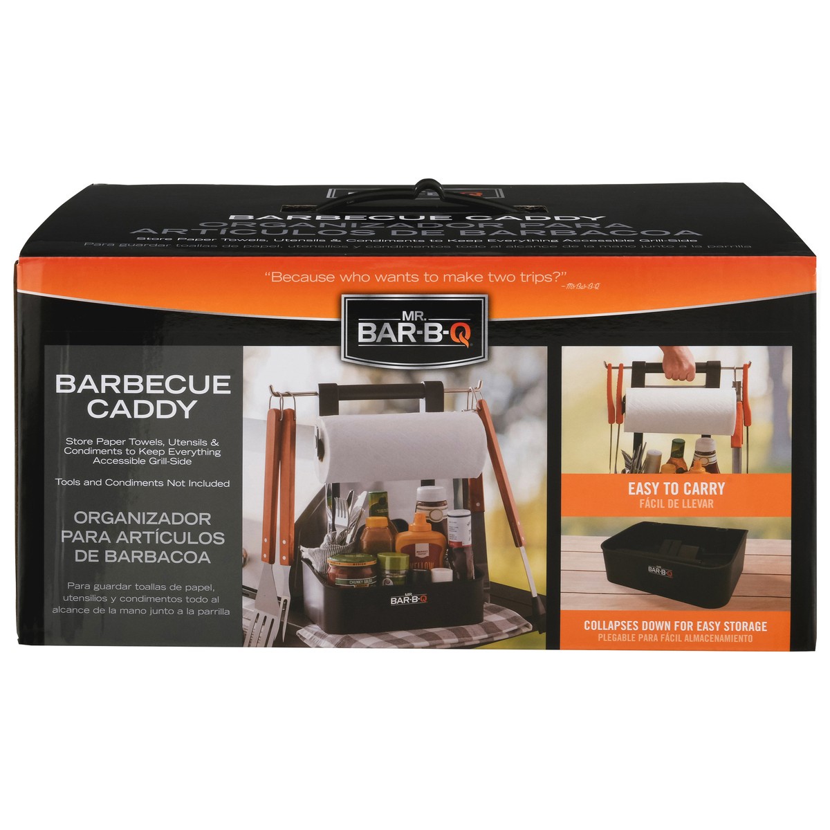 slide 7 of 11, Mr. Bar-B-Q Collapsible Barbecue Serving Caddy, 1 ct
