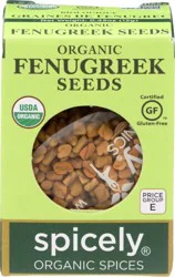 Spicely Organic Spices Organic Spices Fenugreek Seeds 0.45 oz