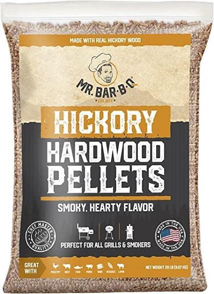 slide 1 of 1, Mr. Bar-B-Q Hickory Hardwood Pellets, 20 lb