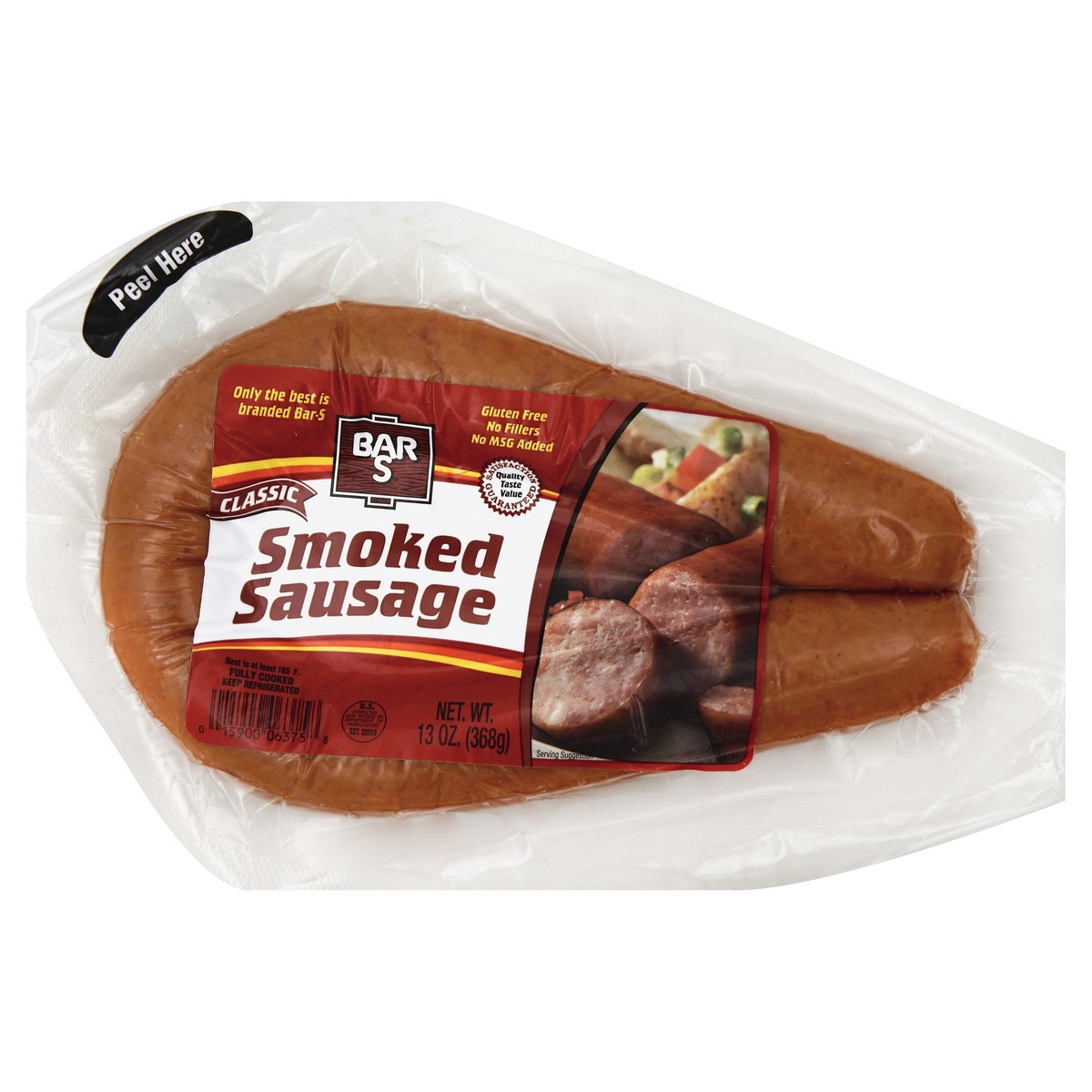 slide 6 of 6, Bar-S Bar S Smoked Sausage, 13 oz