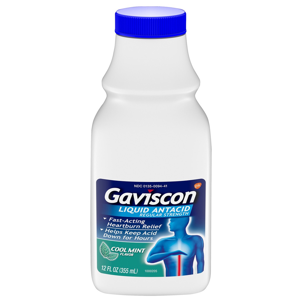 slide 1 of 11, Gaviscon Regular Strength Cool Mint Flavor Liquid Antacid 12 oz, 12 oz