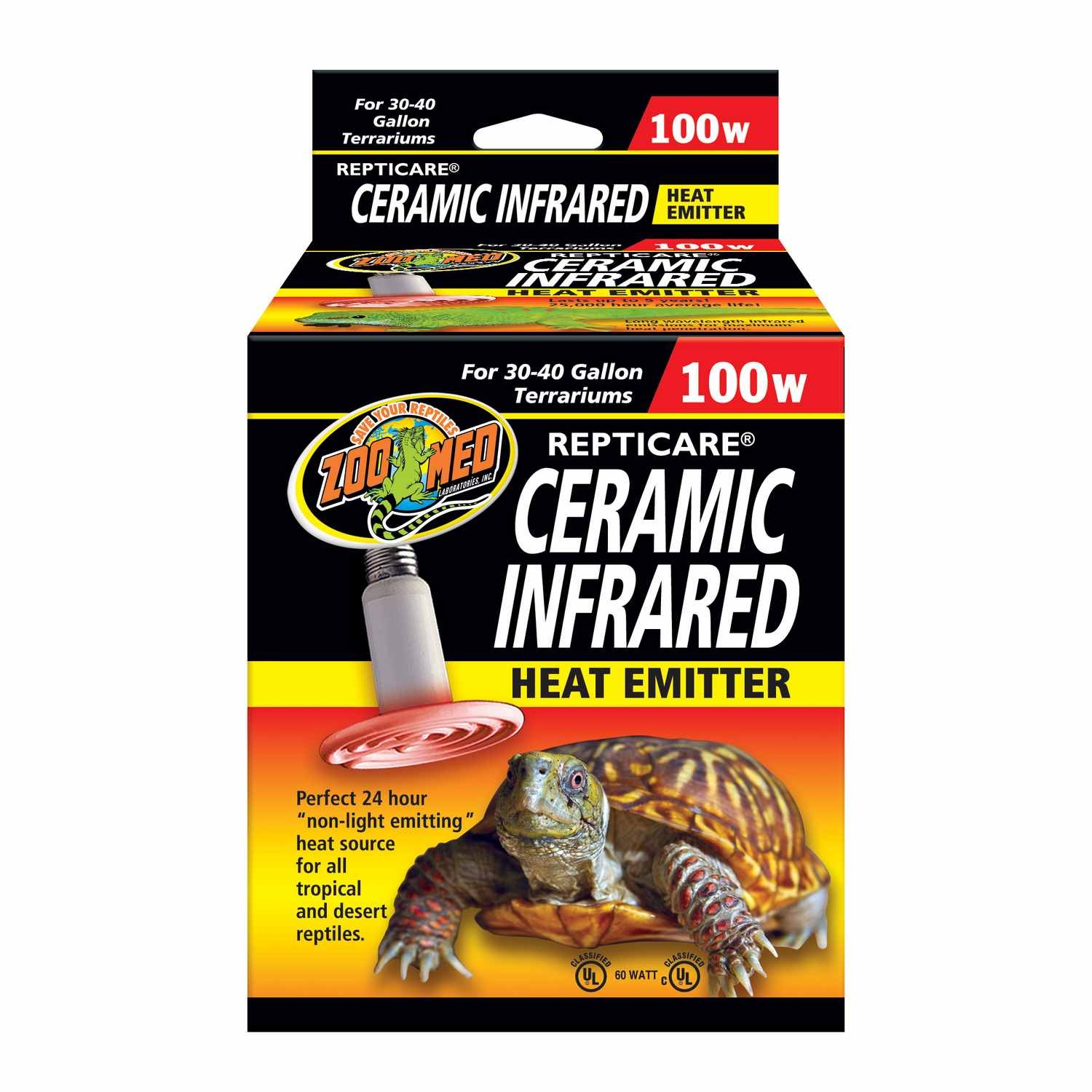 slide 1 of 1, Zoo Med Repticare Ceramic Infrared Heat Emitters, 100 Watts, 1 ct