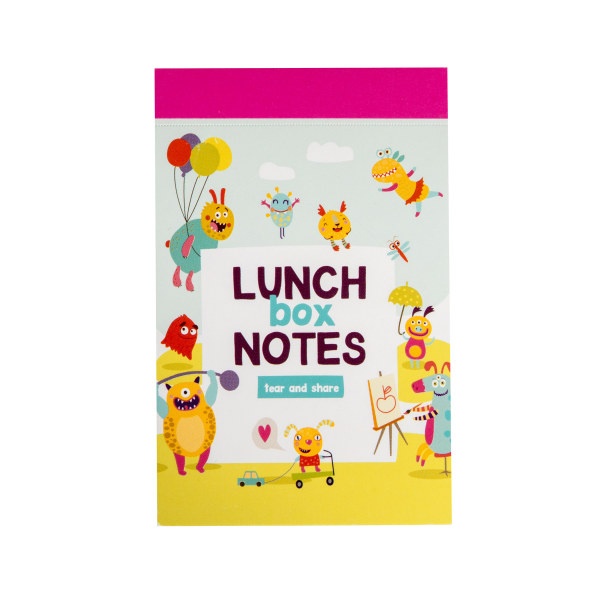 slide 1 of 1, Office Depot Brand Lunch Note Postcard Pad, 3-1/2'' X 2-1/2'', Assorted Designs, Pack Of 20 Cards, 20 ct