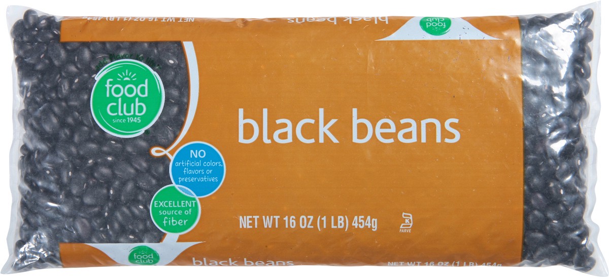 slide 9 of 11, Food Club Dry Black Beans, 16 oz