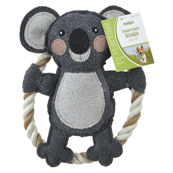 slide 1 of 1, Meijer Into The Wild 2D Koala Rope Ring Dog Toy, 1 ct