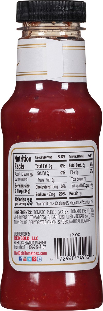 slide 7 of 11, Red Gold Chili Sauce 12 oz. Bottle, 12 oz