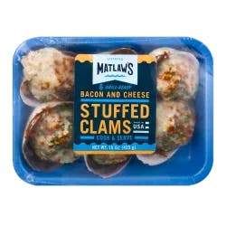 Matlaw's Bacon & Cheese Stuffed Clams