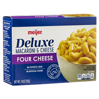 slide 3 of 29, Meijer Deluxe Four Cheese Mac and Cheese, 14 oz