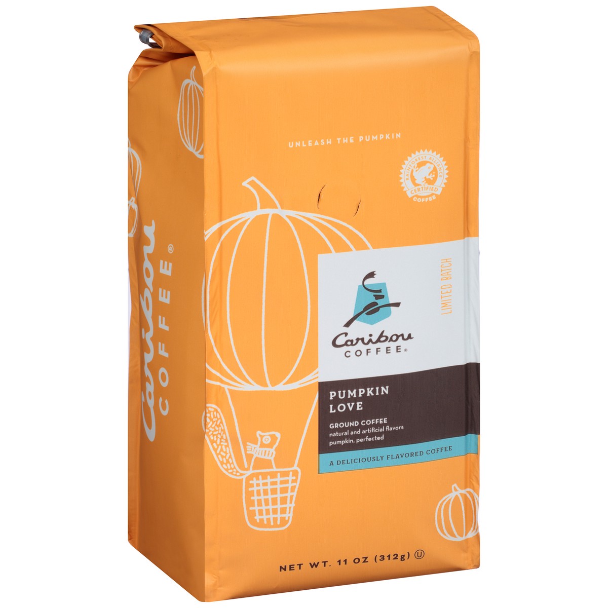 slide 7 of 9, Caribou Coffee Pumpkin Love Ground Coffee 11 oz. Bag, 11 oz