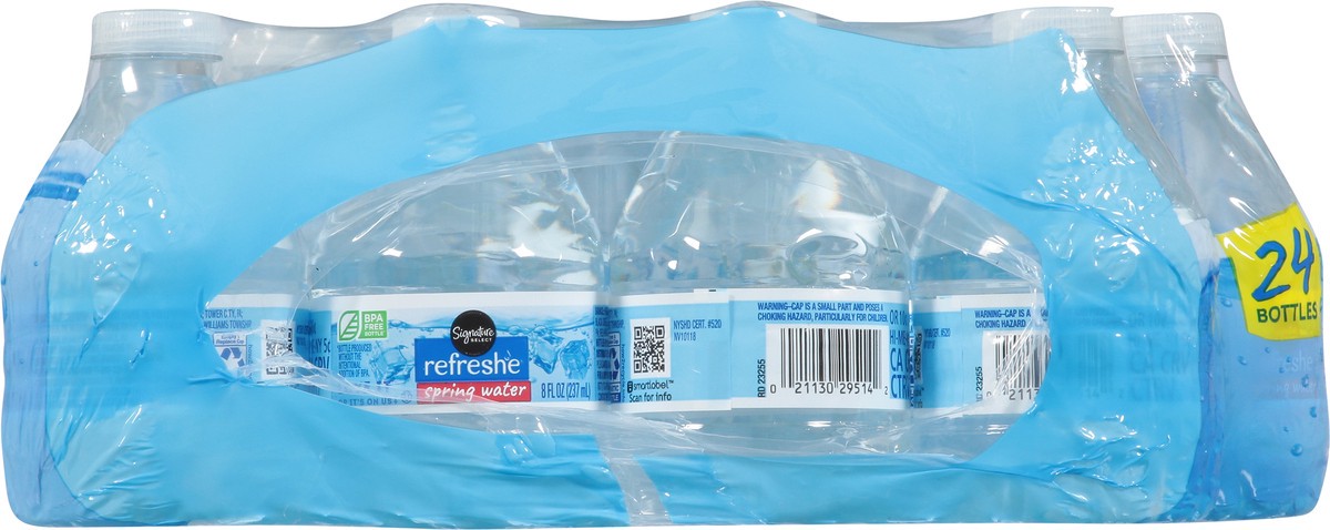 slide 11 of 11, Signature Select Refreshe Spring Water 24 - 8 fl oz Bottles, 24 ct