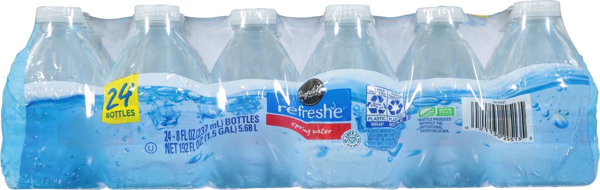 slide 2 of 11, Signature Select Refreshe Spring Water 24 - 8 fl oz Bottles, 24 ct