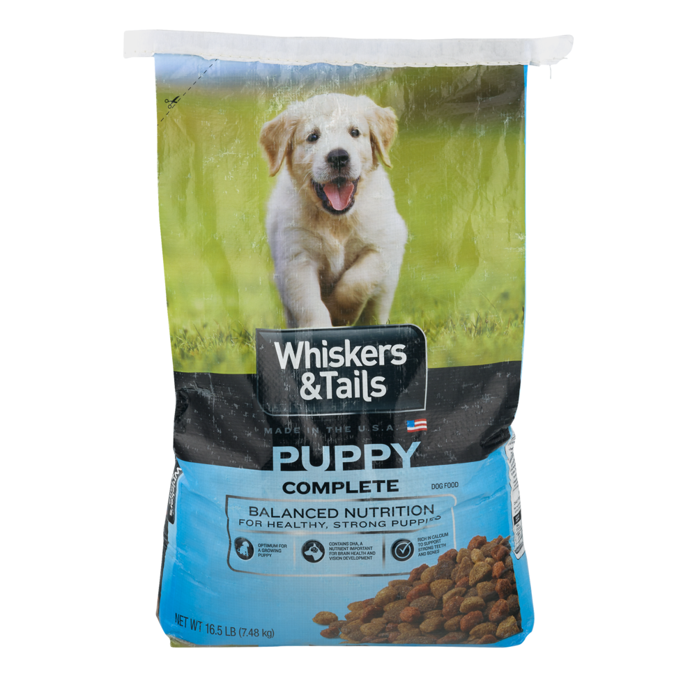 slide 1 of 1, Whiskers & Tails Dog Food Puppy, 16.5 lb