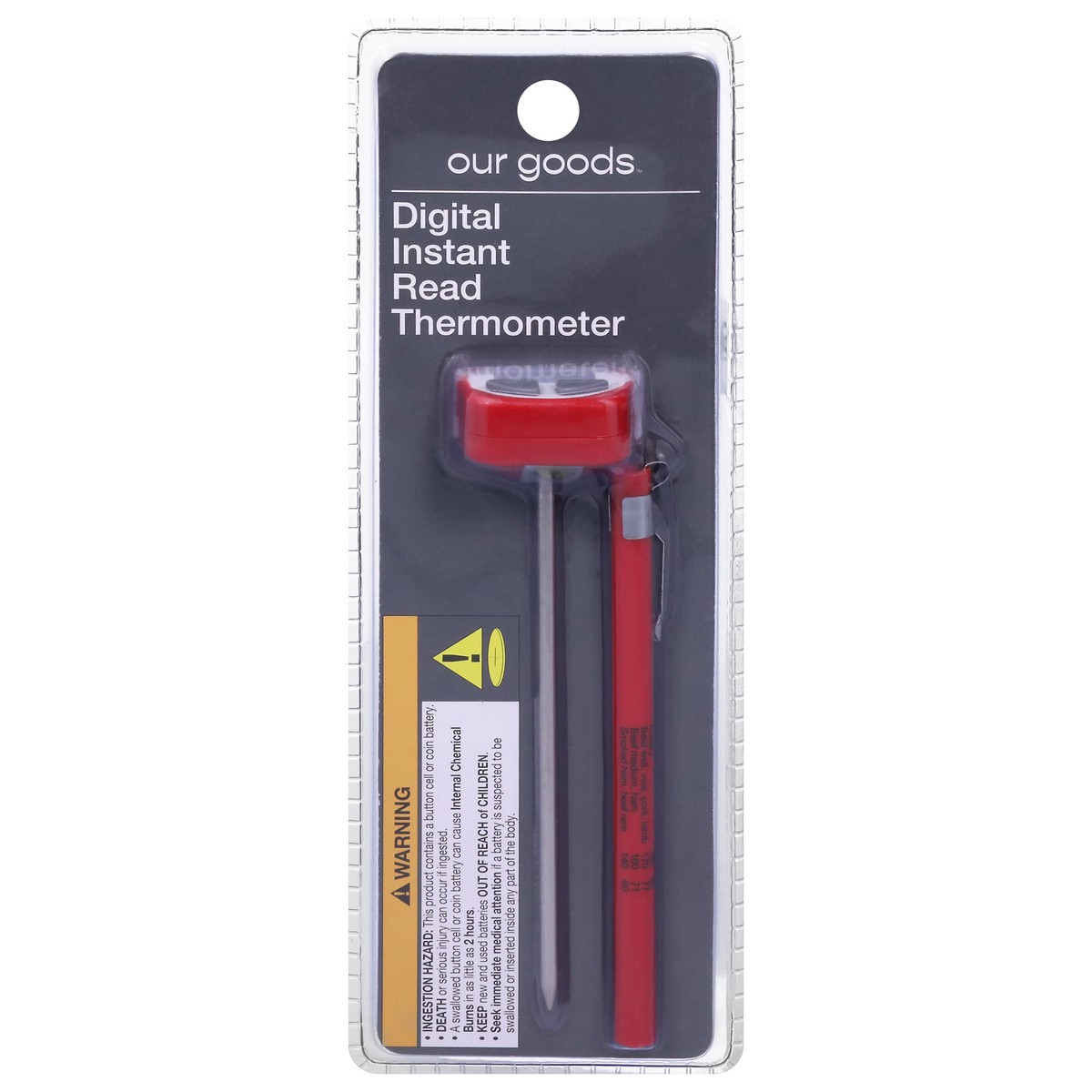 slide 1 of 12, Our Goods Digital Instant Read Thermometer 1 Each, 1 ct