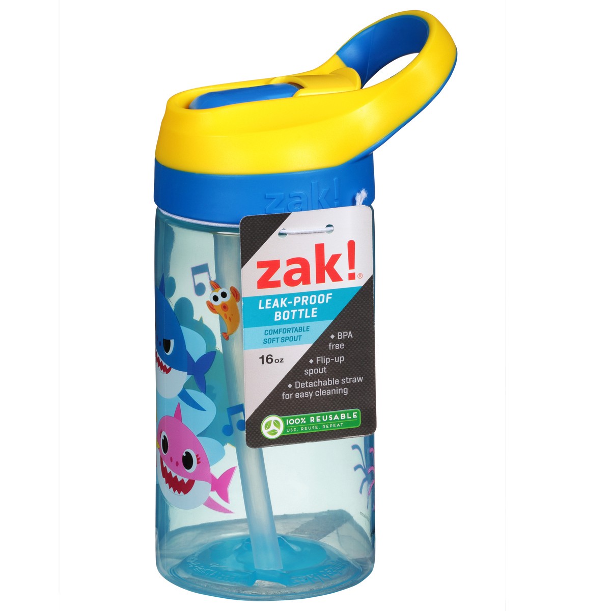slide 2 of 9, Zak! Designs Baby Shark bottle - 16 oz., 16 oz