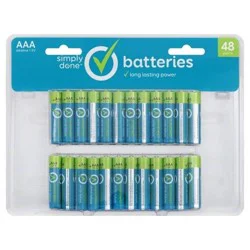 Simply Done AAA Alkaline Batteries 48 Pack