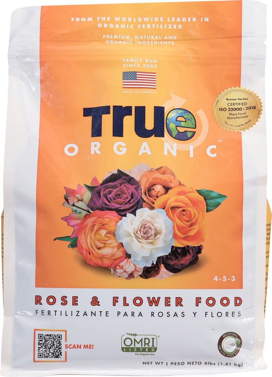 slide 5 of 11, True Organic 4-5-3 Rose & Flower Food 4 lb, 4 lb