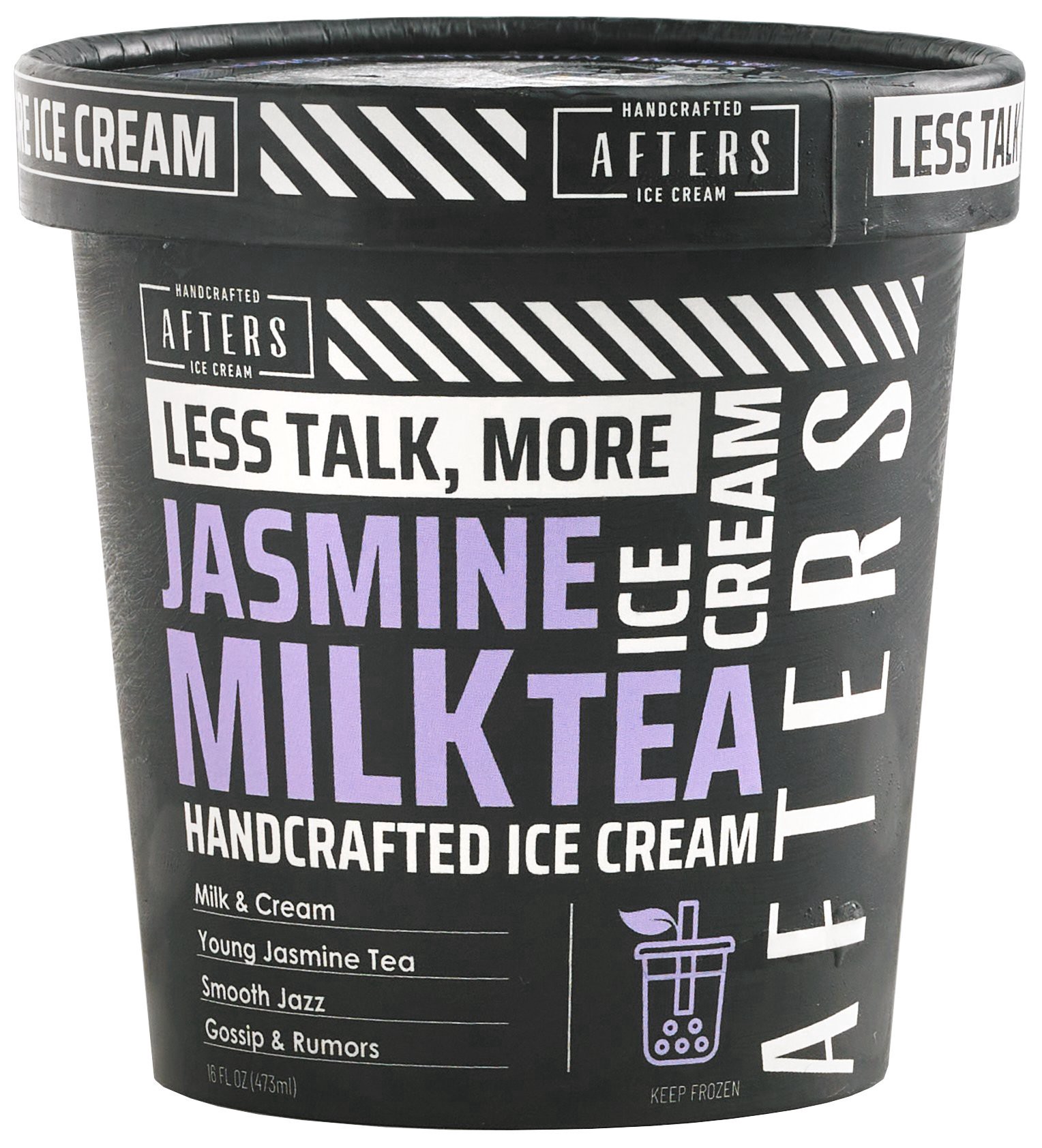 slide 1 of 1, Afters Jasmine Milk Tea Ice Cream, 1 pint