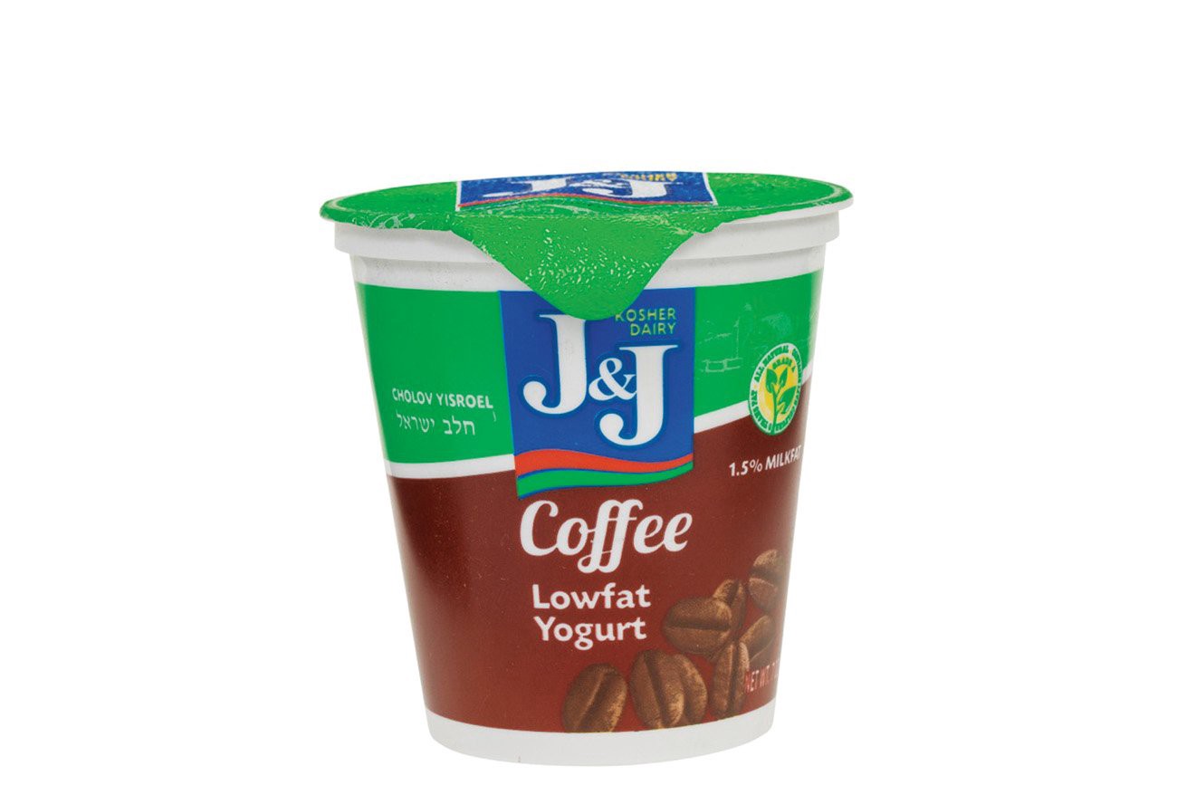 slide 1 of 1, J&J Kosher Coffee Lowfat Yogurt - Kosher For Passover, 7 oz