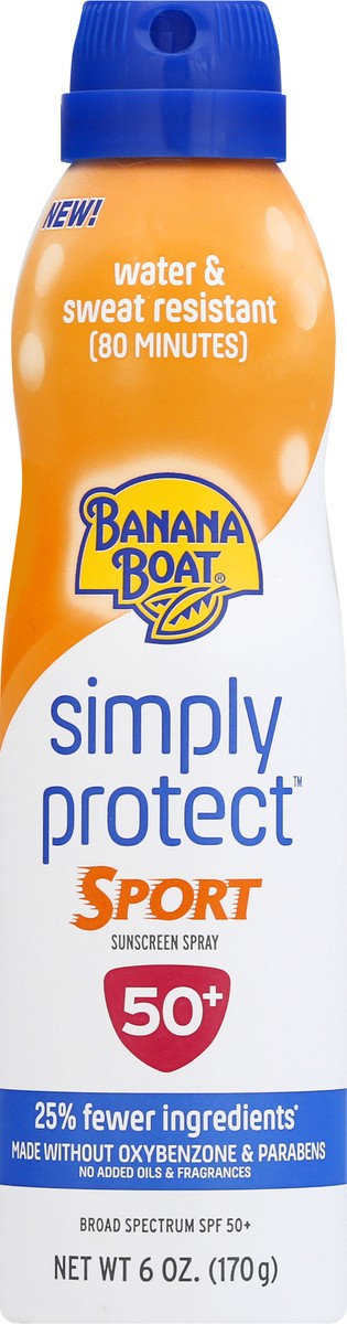 slide 3 of 9, Banana Boat Simply Protect Sport Spray Spf 50, 6 oz