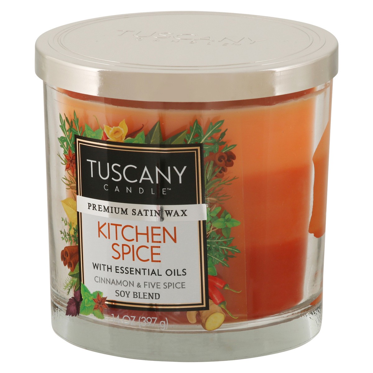 slide 4 of 9, Tuscany Candle Jar Soy Kitchen Spice, 14 oz