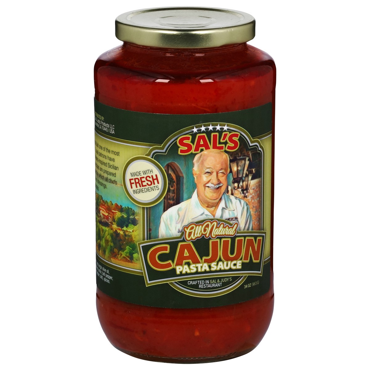 slide 3 of 13, Sal's Cajun Pasta Sauce 34 oz, 34 oz