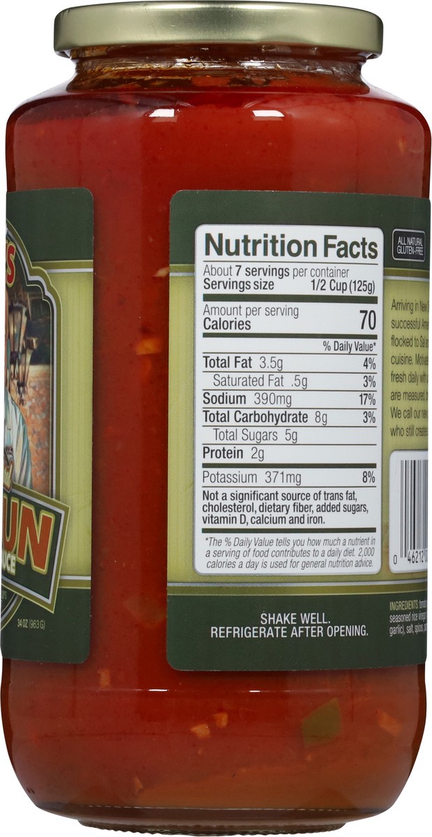 slide 4 of 13, Sal's Cajun Pasta Sauce 34 oz, 34 oz