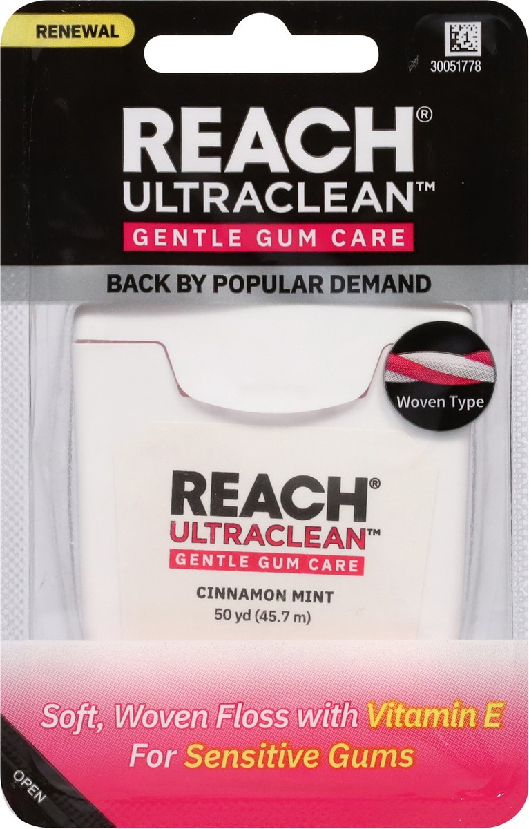 slide 8 of 14, REACH UltraClean Cinnamon Mint 50 Yd Floss 1 Each, 1 ct