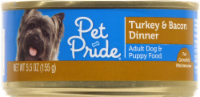 slide 1 of 1, Pet Pride Turkey and Bacon Dinner, 5.5 oz