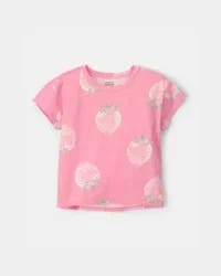 Carter's Girls Strawberry Top - Pink, M