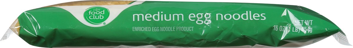 slide 8 of 11, Food Club Enriched Egg Noodle Product, Medium Egg Noodles, 16 oz