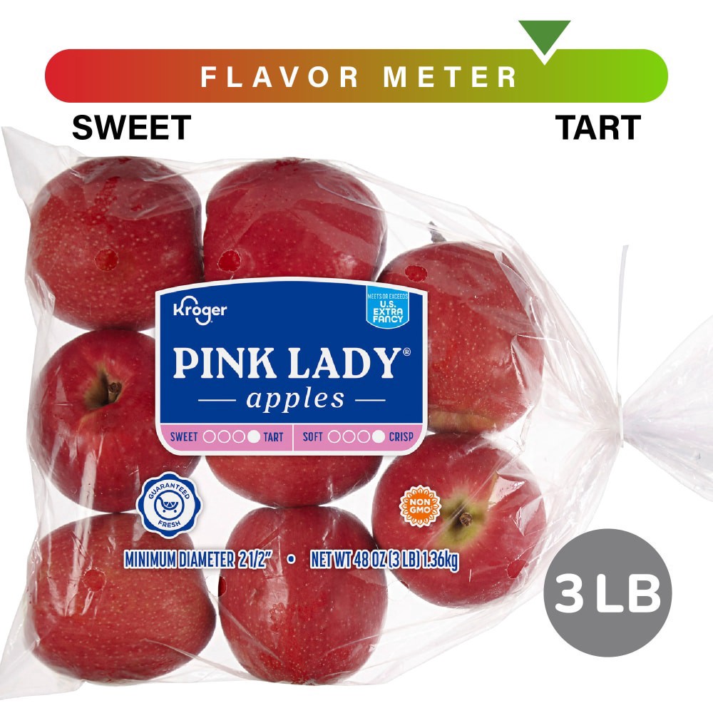 slide 3 of 5, Kroger Pink Lady Apples, 3 lb