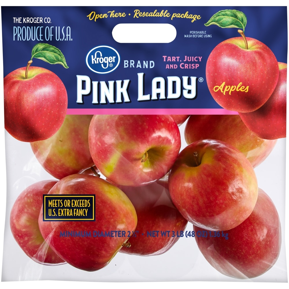 slide 1 of 1, Kroger Pink Lady Apples, 3 lb