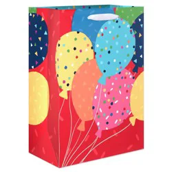 American Greetings Bold Balloons Red Medium Birthday Gift Bag