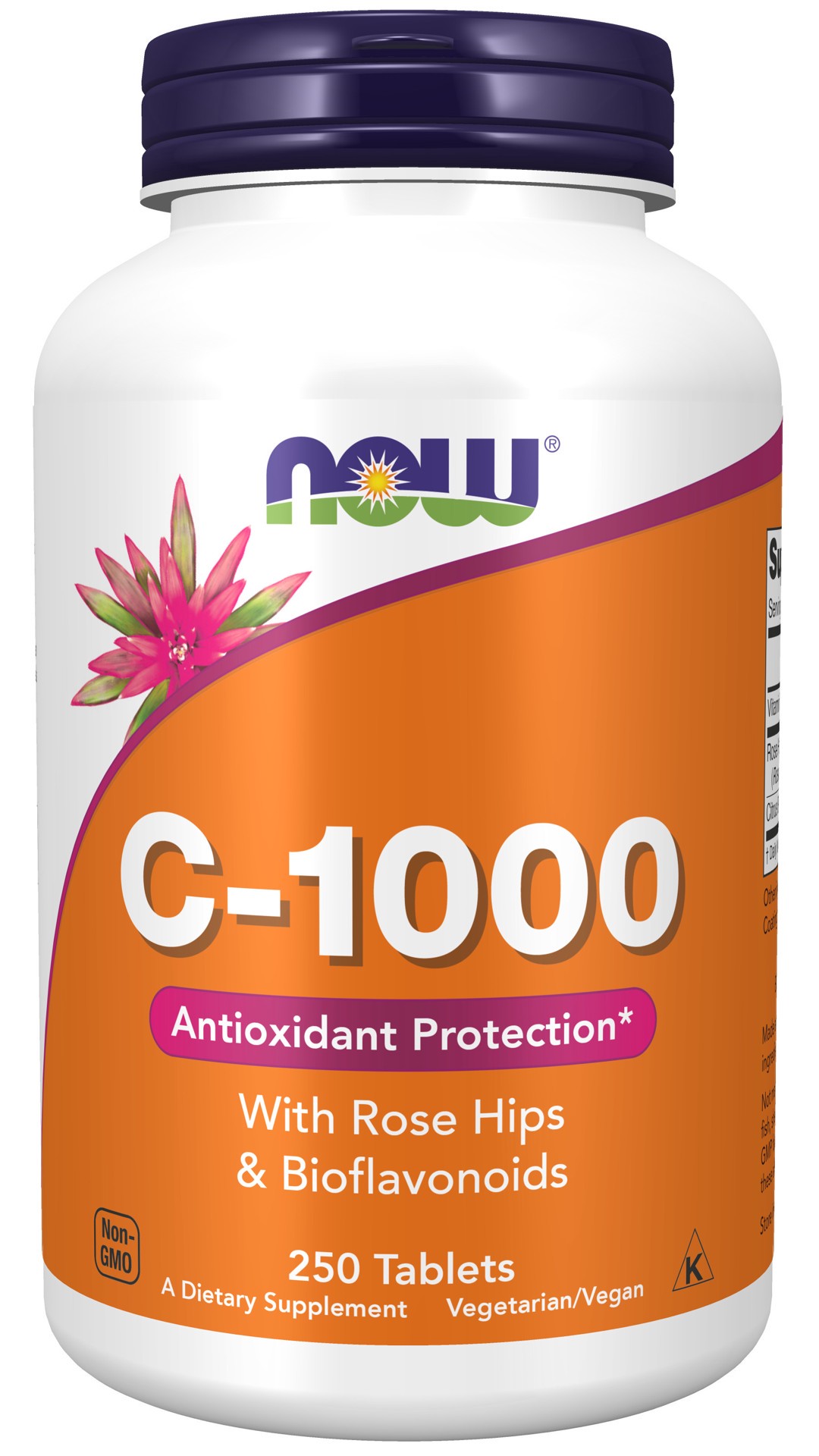 slide 1 of 4, NOW Vitamin C-1000 - 250 Tablets, 250 ct