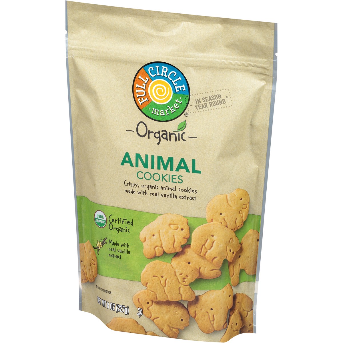 slide 6 of 15, Full Circle Market Animal Cookies, 8 oz