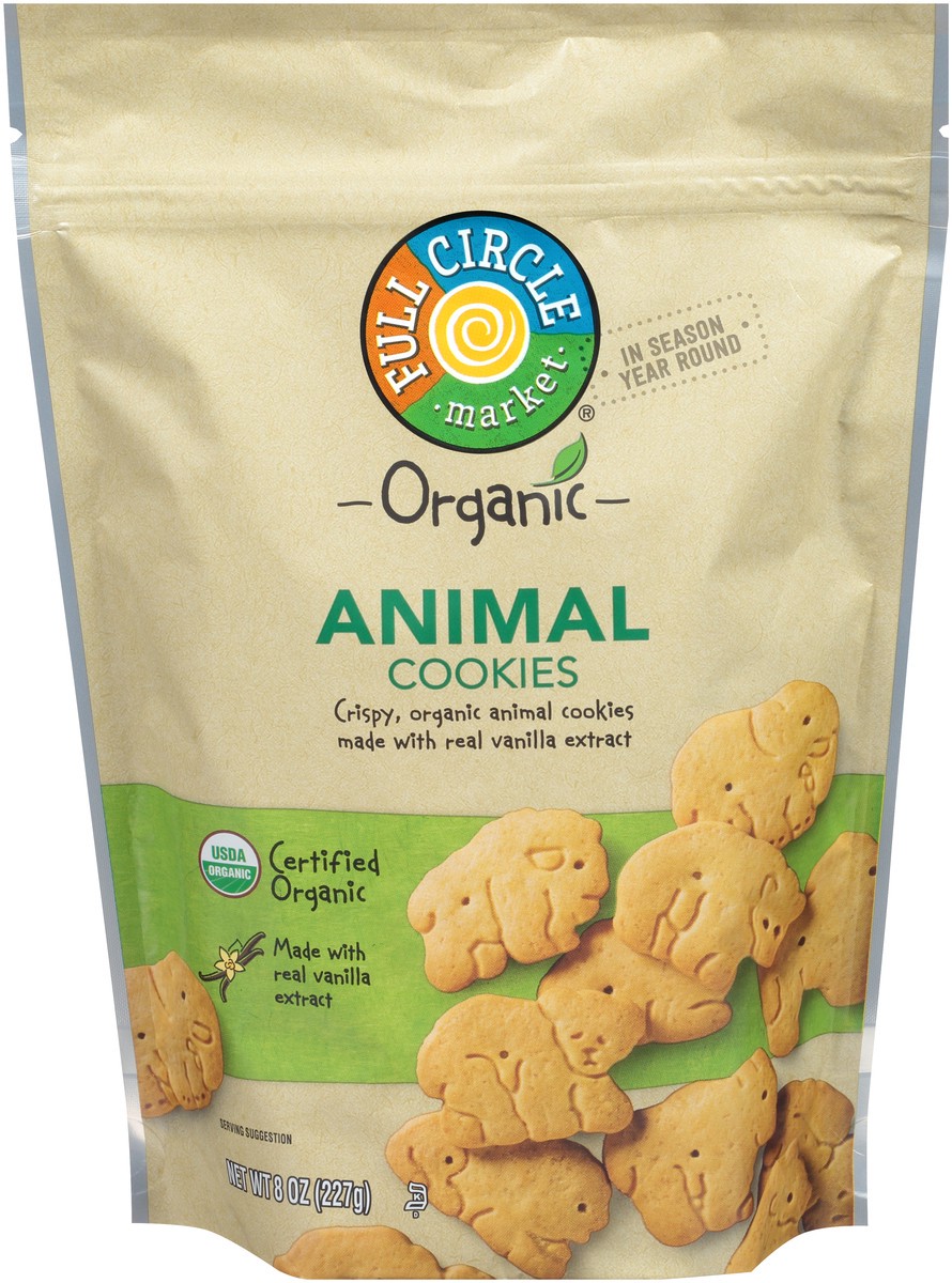 slide 8 of 15, Full Circle Market Animal Cookies, 8 oz