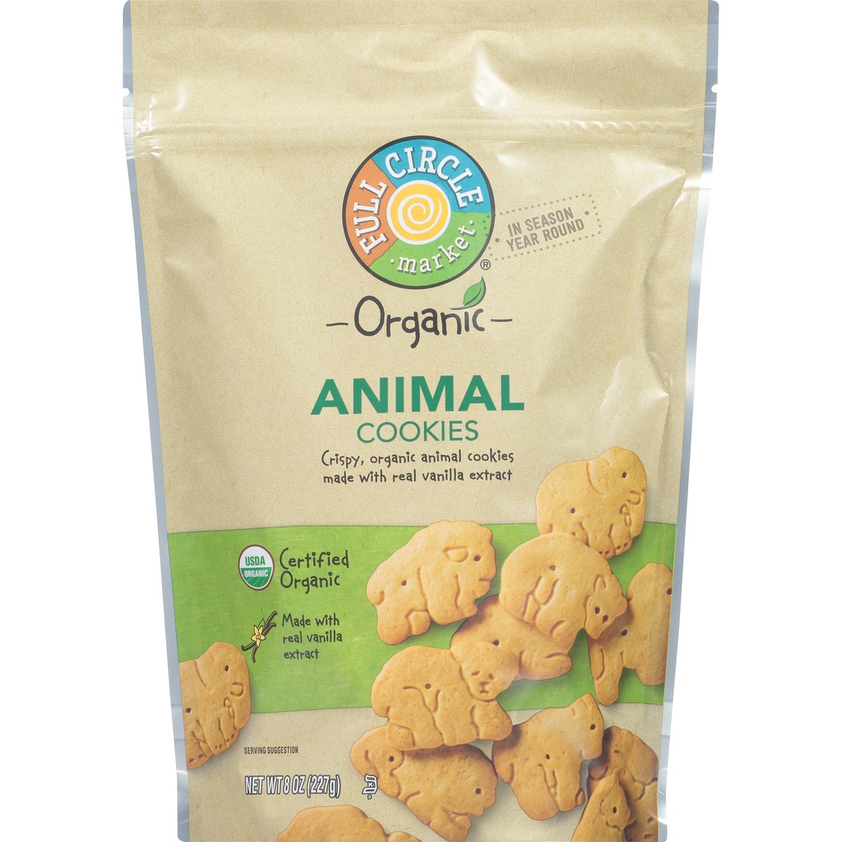 slide 10 of 15, Full Circle Market Animal Cookies, 8 oz