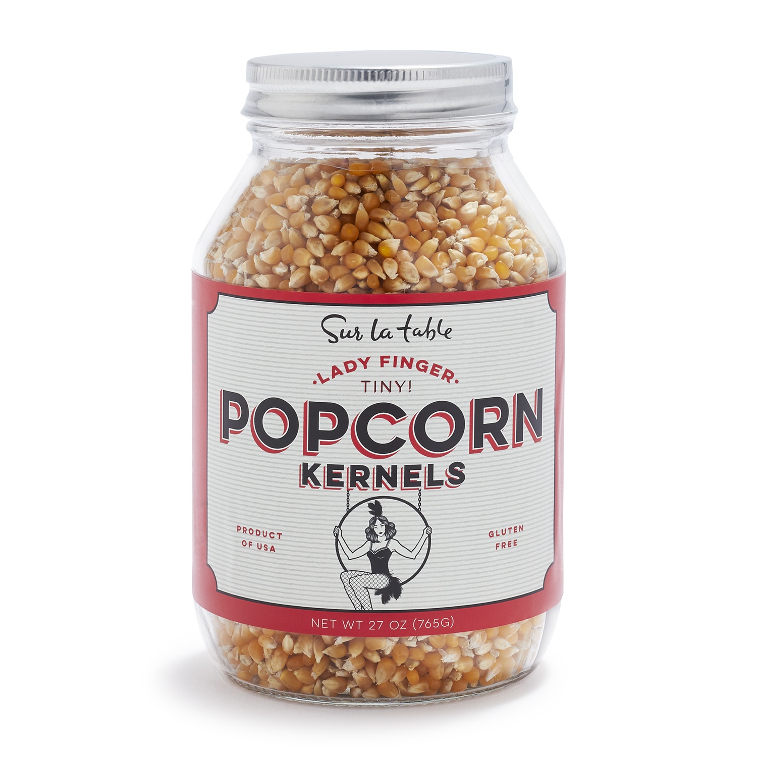 slide 1 of 1, Sur La Table Ladyfinger Popcorn Jar, 1 ct